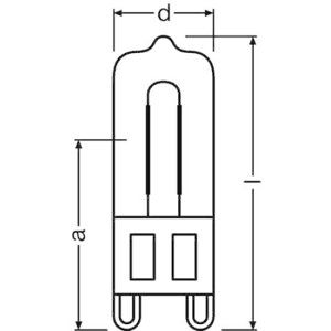 Halogenová žárovka OSRAM HALOPIN 66733 ECO 33W G9