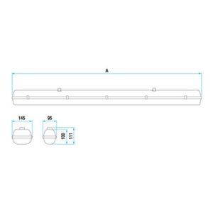 Zářivka Trevos PRIMA 258 AC E 2x58W 90165