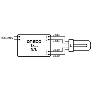 Elektronický předřadník OSRAM QT-ECO 1X18-24W/220-240 S