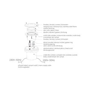 Nájezdové svítidlo Panlux ROAD 12LED teplá bílá RO-C03/T