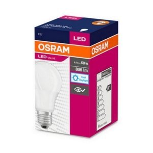 LED žárovka E27 OSRAM CLA FR 8,5W (60W) studená bílá (6500K)