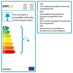 Stolní lampička PANLUX GINEVRA DUO žlutá Panlux STG2/Z