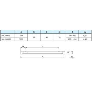 LED svítidlo MODUS SOL2000M4KO/ND 120cm 4000K neutrální bílá IP20