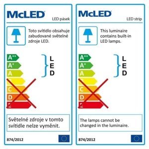 LED pásek McLED 12V neutrální bílá š=10mm IP20 14,4W/m 60LED/m SMD5050 ML-121.665.60.2