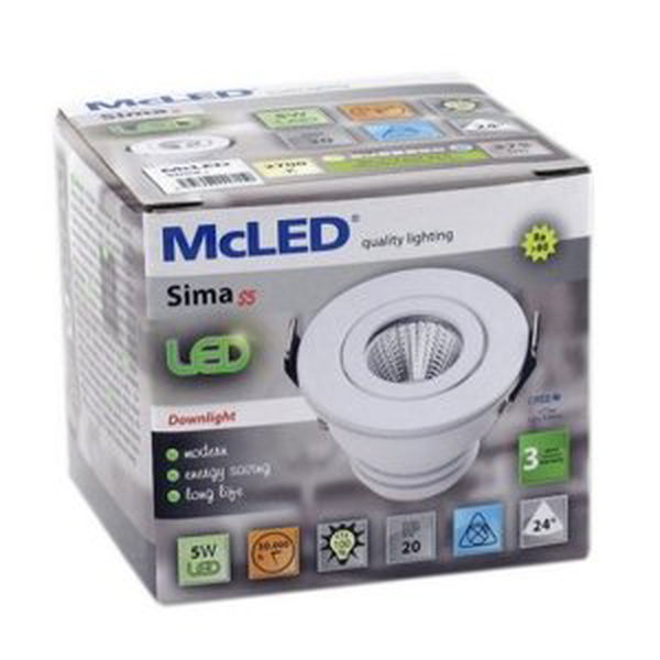 Podhledové LED svítidlo Sima 5 5W 2700K ML-412.037.33.0