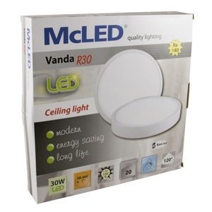 LED svítidlo McLED Vanda R30 30W 3000K teplá bílá ML-416.056.71.0