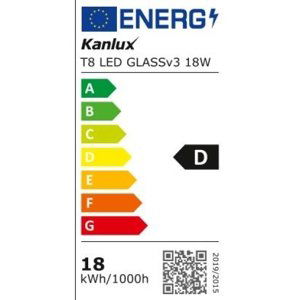 LED trubice zářivka Kanlux T8 LED GLASSv3 18W-NW EM/230V 120cm 18W (36W) 4000K neutrální bílá G13 26064