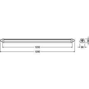 Zářivka LEDVANCE Damp Proof Compact 1200mm 44W 4000K neutrální bílá IP66