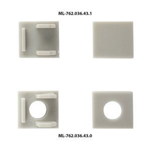 Vestavný hliníkový profil McLED AG pro sádrokarton 53x14mm včetně mléčného difuzoru 2m ML-761.036.43.2