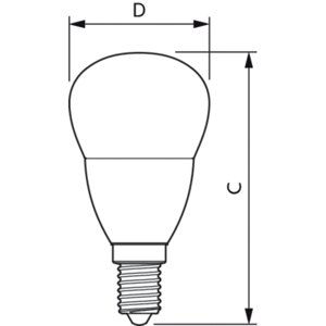 LED žárovka E14 Philips CP P45 FR 2,8W (25W) teplá bílá (2700K)