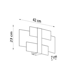 Nástěnné svítidlo SOLLUX Celia G9 2x40W bez zdroje SL.0350