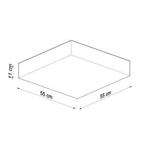 Stropní svítidlo SOLLUX Horus 55cm E27 4x60W bez zdroje SL.0920 černá