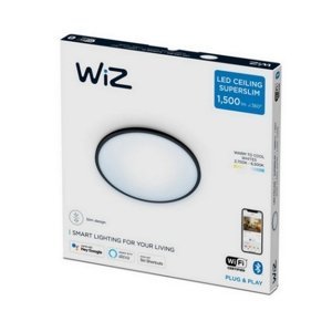 LED stropní svítidlo WiZ Super Slim 16W 2700-6500K černá