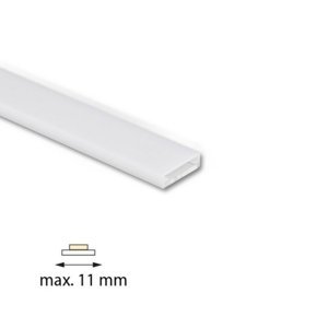 Přisazený hliníkový profil McLED PB1 17x5mm včetně mléčného difuzoru 2m ML-761.045.74.2