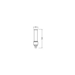 LED žárovka G24d-2 LEDVANCE PLC Dulux D 7W (18W) teplá bílá (3000K)