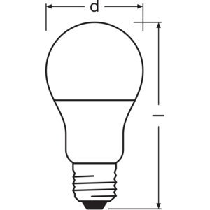 LED žárovka E27 LEDVANCE CL A FR RECYCLED 8,5W (60W) teplá bílá (2700K)