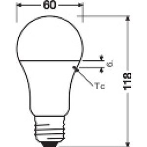 LED žárovka E27 LEDVANCE CL A FR RECYCLED 10W (75W) teplá bílá (2700K)