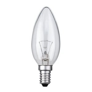 Žárovka průmyslová čirá TES-LAMP 40W E14 B35 svíčka