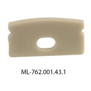 Koncovka LED profilu PQ s otvorem šedá McLED ML-762.001.43.1