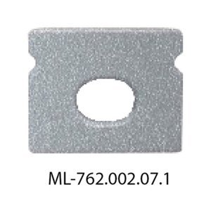 Koncovka LED profilu s otvorem pro PT stříbrná McLED ML-762.002.07.1