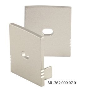 Koncovka LED profilu ZN s otvorem stříbrná McLED ML-762.009.07.1