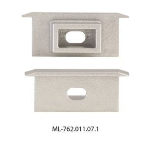 Koncovka LED profilu BR s otvorem stříbrná McLED ML-762.011.07.1