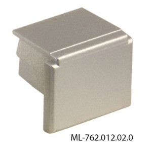 Koncovka LED profilu PP bez otvoru stříbrná McLED ML-762.012.02.0