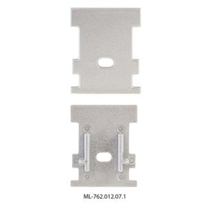 Koncovka LED profilu BK s otvorem stříbrná McLED ML-762.012.07.1