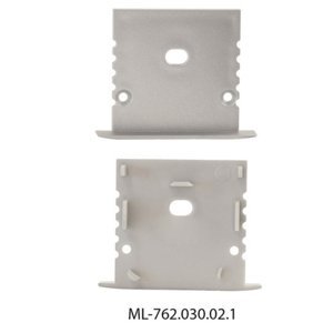 Koncovka LED profilu VX s otvorem stříbrná McLED ML-762.030.02.1