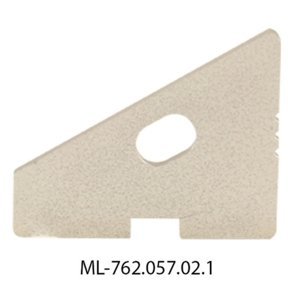 Koncovka LED profilu RQ s otvorem stříbrná McLED ML-762.057.02.1