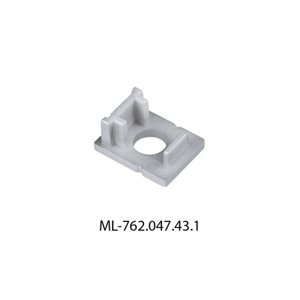 Koncovka LED profilu PK2 s otvorem stříbrná McLED ML-762.047.43.1