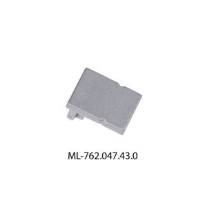 Koncovka LED profilu PK2 bez otvoru stříbrná McLED ML-762.047.43.0