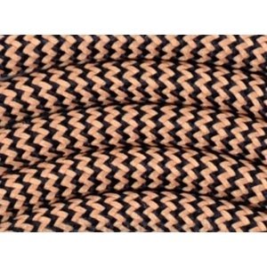 Textilní kabel H03VV-F 2x0,75 5m zigzag art deco 29 (CYSY 2Dx0,75)