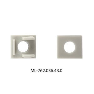 Koncovka LED profilu bez otvoru pro AG AR AS stříbrná McLED ML-762.036.43.0