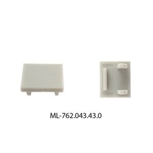 Koncovka LED profilu bez otvoru pro DP DR DS stříbrná McLED ML-762.043.43.0