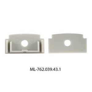 Koncovka LED profilu AZ s otvorem stříbrná McLED ML-762.039.43.1