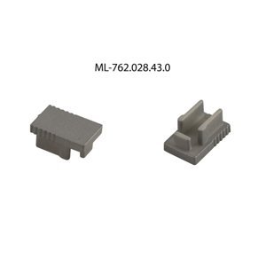 Koncovka LED profilu PV bez otvoru šedá McLED ML-762.028.43.0