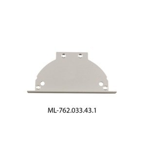 Koncovka LED profilu s otvorem pro AB stříbrná McLED ML-762.033.43.1
