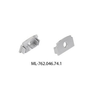 Koncovka LED profilu AX s otvorem stříbrná McLED ML-762.046.74.1