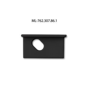 Koncovka LED profilu VK s otvorem černá McLED ML-762.307.86.1