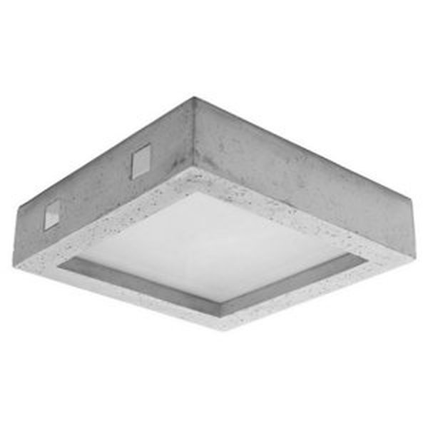 Stropní LED svítidlo SOLLUX Riza 18W beton/sklo SL.0995
