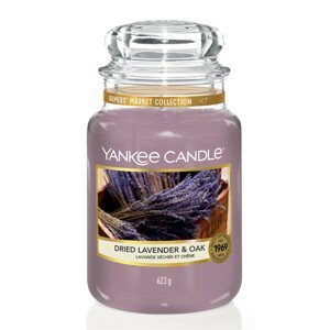 Vonná svíčka Yankee Candle velká Dried lavender and oak classic