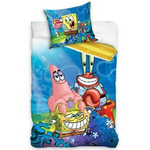 Dětské povlečení Sponge Bob, Patrick a pan Krabs