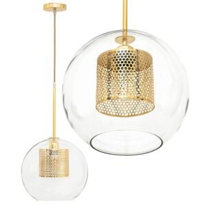 Závěsná lampa Glass Gold Loft APP554-1CP 20cm
