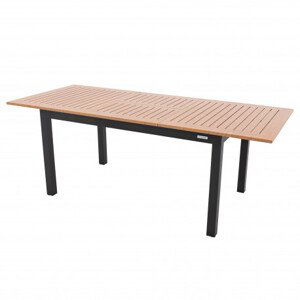 Doppler EXPERT WOOD antracit - rozkládací hliníkový stůl 150/210x90x75 cm