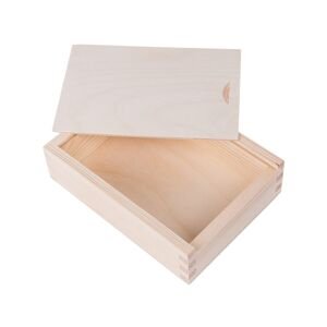FK Dřevěná krabička na fotografie 10x15 - 19x14x5 cm, Přírodní