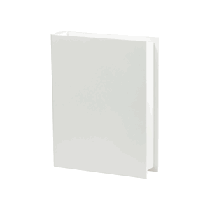 FK Dřevěná krabička ve tvaru KNIHY - 21x17x4,5 cm, Bílá