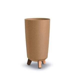 PRO Květináč GRACIA TUBUS SLIM ECO WOOD naturo 19,5cm