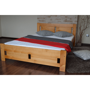 MPE, KLÁRA 90x200 postel z masivního dřeva, dekor borovice, olše, dub, ořech