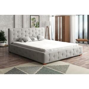 ZET, MONTORIO 140x200 elegantní čalouněná postel s prošitím